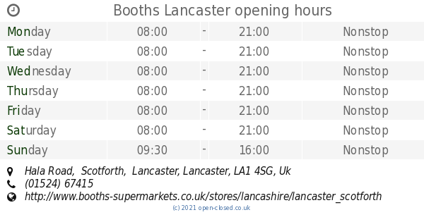 Booths Milnthorpe Opening Hours & Directions