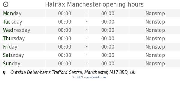 halifax travel centre opening times