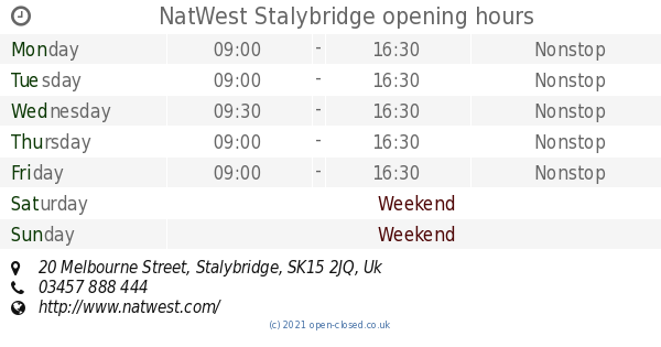 Stalybridge job centre opening hours