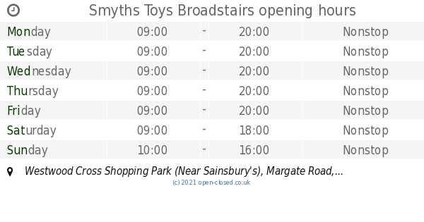 Smyths toys westwood store cross