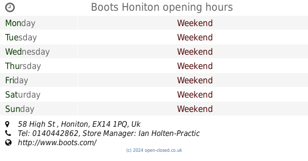 boots-honiton-opening-times-58-high-st