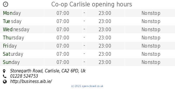 Carlisle job centre opening hours