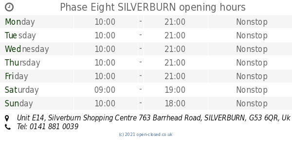 barrhead travel silverburn opening times