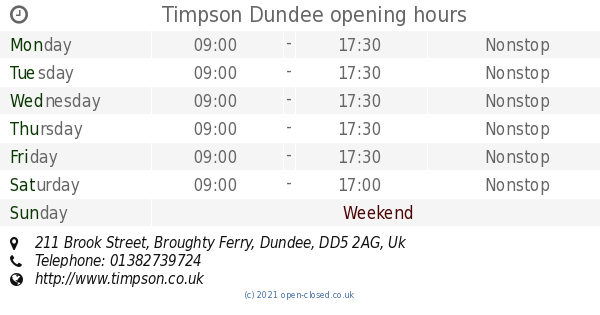 ramsay travel dundee opening times