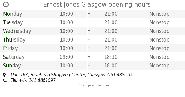 Ernest jones braehead shopping on sale centre