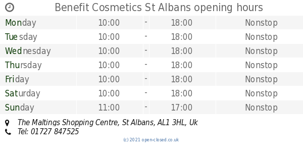 Benefit cosmetics deals hemel hempstead